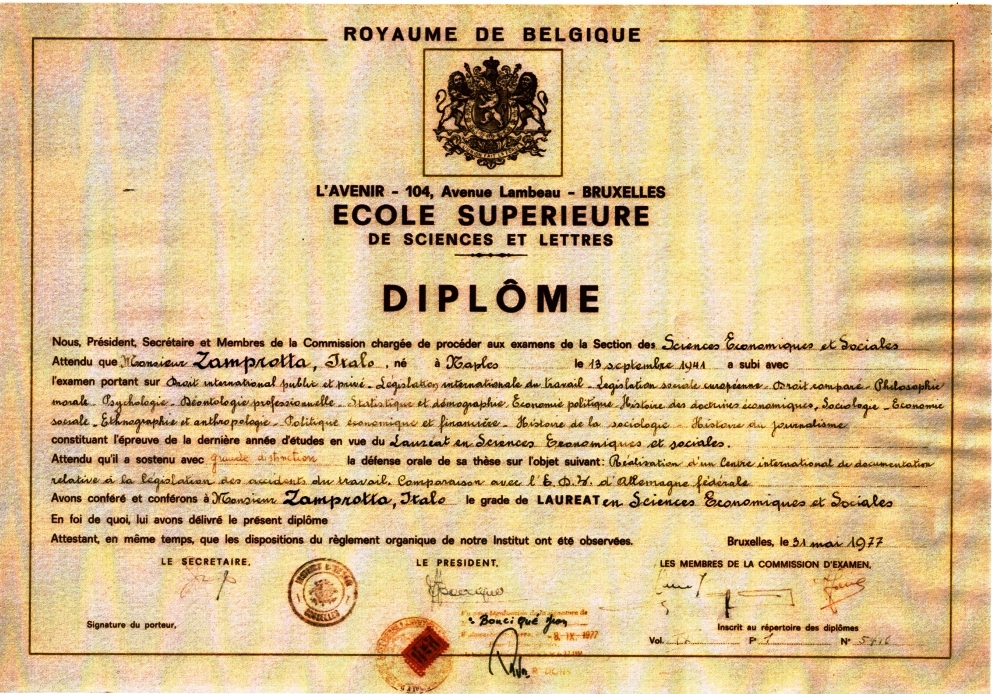 diploma brussels